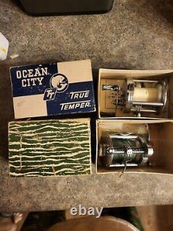 Vtg Fishing Reels And Tackle. Shakespeare Zebco, Barkley, Holiday, Minicast