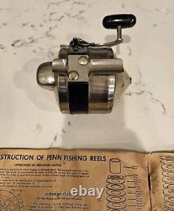 Vtg Zebco Model 55 Heavy Duty Spinner Reel w BOX & PAPERS