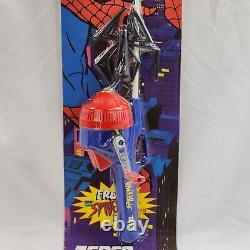 Vtg Zebco Spider-Man Kids Fishing Rod Pole 1996 Spin Cast Foberglass Pole New