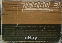 ZEBCO 3 Ultra-light Cardinal Spinning Reel Original Box/users manual/parts sheet