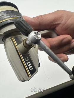 ZEBCO 58 Lightweight Spinning Fishing Reel Left Hand Retrieve Rare Reel