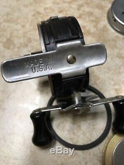 ZEBCO ONE Lexan Body Rare 3rd version with Dimples And Lock Screw Cover USA Made