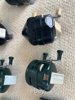 Zebco 202, 222 Spin Cast Reel Lot of 17