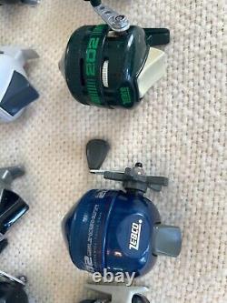 Zebco 202, 222 Spin Cast Reel Lot of 17