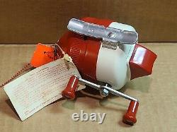 Zebco 202 Red White Christmas Fishing Reel Sales And Gift Tags Vtg