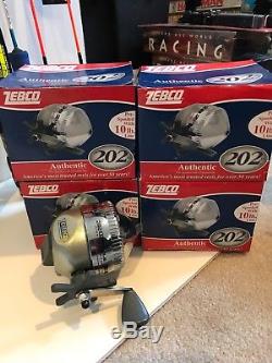 Zebco 202le & 202 Reels & HT ice fishing rods ultimate lot of 22 items