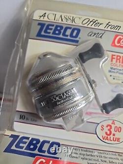 Zebco 33 Classic with Flashlight Reel New Sealed, Read