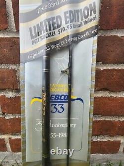 Zebco 33 Limited Edition 33rd Anniversary Fishing Combo with Belt Buckle NOS