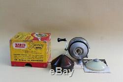 Zebco 33 Reel in box with papers used- with brown covers