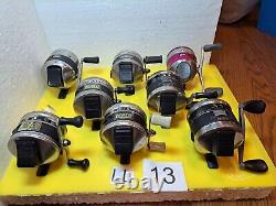 Zebco 33 Reels Lot Of 8 Working Condition # Ll-13