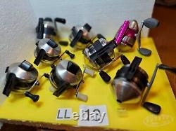 Zebco 33 Reels Lot Of 8 Working Condition # Ll-13