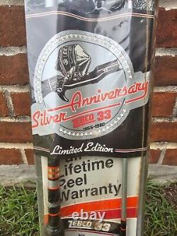 Zebco 33 Silver Anniversary Rod & Reel Combo New Old Stock (NOS) -1980