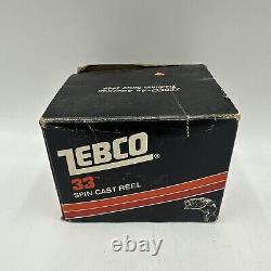 Zebco 33 Spincast Casting Push Button Fishing Reel Vintage Tackle USA 1983 Box