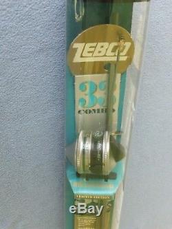 Zebco 33 Spincast Reel- 40th Anniversary Combo Rod-n-reel-33 Watch-nos In Tube