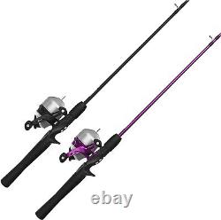 Zebco 33 Spincast Reel and 2-Piece Fishing Rod Combo, 5-Foot 6-Inch Durable Fibe