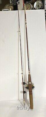 Zebco 33 Vintage Reel & Centennial Fishing Pole No. 4060. COLLECTORS
