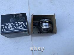 Zebco 33 Vintage Spin Cast Reel, In Box, 1978, Brunswick Corp, Very Good