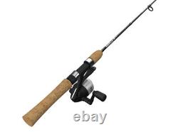 Zebco 33T Micro Trigger Spin 5.6Ft Cork Grip Rod Set Bass Fishing Under Reel