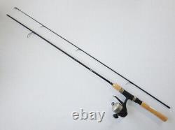 Zebco 33T Micro Trigger Spin 5.6Ft Cork Grip Rod Set Bass Fishing Under Reel