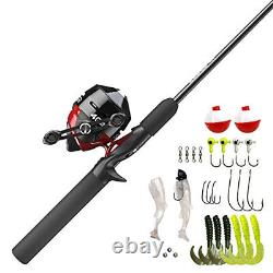 Zebco 404 Spincast Reel and Fishing Rod Combo, 5'6 2-Piece Durable Fiberglass R