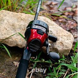 Zebco 404 Spincast Reel and Fishing Rod Combo, 5'6 2-Piece Durable Fiberglass R