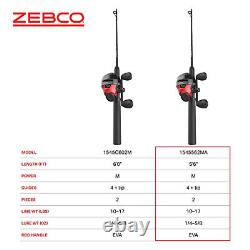 Zebco 404 Spincast Reel and Fishing Rod Combo, 5'6 2-Piece Durable Fiberglass R