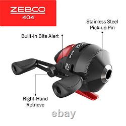 Zebco 404 Spincast Reel and Fishing Rod Combo, 5'6 2-Piece Durable Fiberglass R