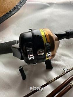 Zebco 600 Reel and Centennial Rod Combo Copper Top In Bag Amazing Condition