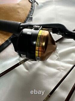 Zebco 600 Reel and Centennial Rod Combo Copper Top In Bag Amazing Condition