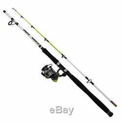 Zebco 8' Big Cat Spinning Rod & Reel Combo 2pc Fishing Pole 25-50# Heavy