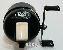 Zebco 808 Black Vintage First Version in Box withBadge Spin-Cast Reel Made in USA