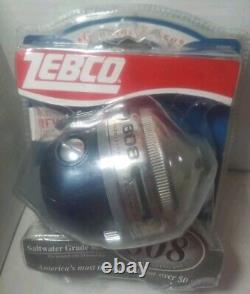 Zebco 808 Saltwater Grade Fisher Reel Pre-Spooled 20lb/145yds 2.61 Gear Ratio