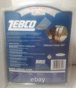 Zebco 808 Saltwater Grade Fisher Reel Pre-Spooled 20lb/145yds 2.61 Gear Ratio