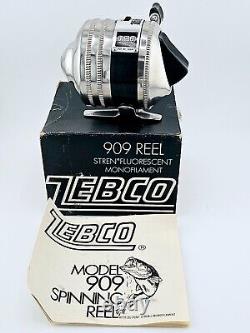 Zebco 909 Reel Rare Vintage NOS with Box, Documentation, and Stren Sticker