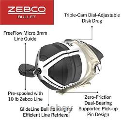 Zebco Bullet MG Spincast Fishing Reel, Size 30 Reel, Ultra-Lightweight Magnesium
