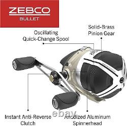 Zebco Bullet MG Spincast Fishing Reel, Ultra-Lightweight Magnesium Body, NEW