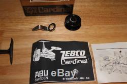 Zebco Cardinal 3 Spinning Fishing Reel Made in Sweden with box, manual and tool