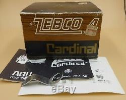 Zebco Cardinal 4 (ABU Cardinal 44) New In Box with manual, parts diagram, wrench