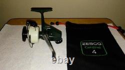 Zebco Cardinal 4 Spinning Reel with Aluminum Spool and Reel Pouch