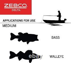 Zebco Delta Spincast Reel and Fishing Rod Combo, Instant Anti-Reverse Clutch