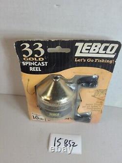 Zebco Fishing Reel 33 Gold Spincast New 15B52