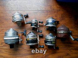 Zebco Fishing Reels Lot Of 7