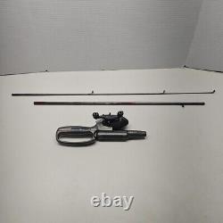 Zebco Krypton Fishing Rod Reel Combo Kids Vintage Hidden Compartment