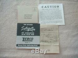 Zebco Model 55, Box, P/W including orig purchase receipt, This one is really nice