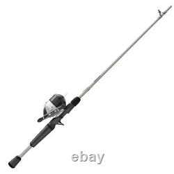 Zebco! NEW Omega Spincast Reel and Fishing Rod Combo, Silver FREESHIP