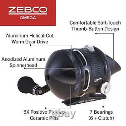 Zebco Omega Pro Spincast Fishing Reel, Size 30 Reel, Changeable Right or Left-Ha