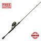 Zebco Omega Pro Spincast Fishing Rod And Reel Combo 6'6 Durable All-metal Reel