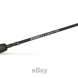 Zebco Omega Pro Spincast Fishing Rod and Reel Combo 6'6 Durable All-metal Reel