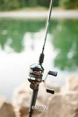 Zebco Omega Pro Spincast Reel and 2-Piece Fishing Rod Combo Durable 6-Foot 6