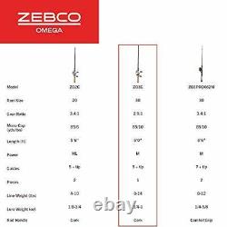 Zebco Omega Spincast Reel and Fishing Rod Combo Natural Cork Rod Handle Insta